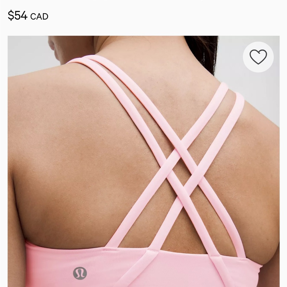 Soft Pink Medium Support Sports Bra - Picture 2 of 3